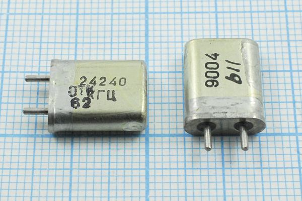 Кварцевый резонатор 24,24 МГц - 24240 HC25U МА 1Г