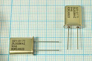 Кварцевый резонатор 25 МГц - 25000 HC49U 20 1Г (25.000MHZ Vm6 KOREA9323) Кварцевый резонатор 25 МГц - 25000 HC49U 20 1Г (25.000MHZ Vm6 KOREA9323)