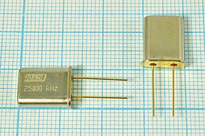 Кварцевый резонатор 25 МГц - 25000 HC49U S 30 40/-40~70C РК374МД-8ВТ 1Г (DEK Кварцевый резонатор 25 МГц - 25000 HC49U S 30 40/-40~70C РК374МД-8ВТ 1Г (DEK