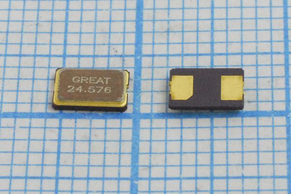 Кварцевый резонатор 24,576 МГц - 24576 SMD05032C2 20 20 GSX531S 1Г (24.576)