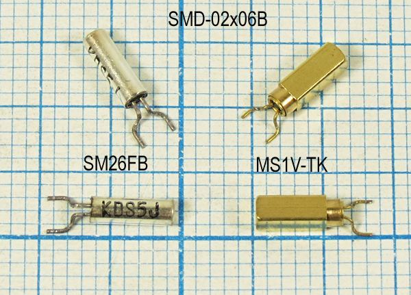 Кварцевый резонатор 0,032768 МГц - 32,768 SMD-02x06B 12,5 20 /-40~85C MS1V-T1K 1Г