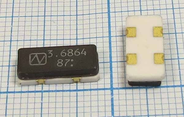 Кварцевый резонатор 3,6864 МГц - 3686,4 SMD12055C4 12 30 150/-40~125C NX1255GA 1Г