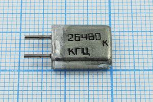 Кварцевый резонатор 26,48 МГц - 26480 HC25U РК169МА 3Г (26480 КГЦ РК169) Кварцевый резонатор 26,48 МГц - 26480 HC25U РК169МА 3Г (26480 КГЦ РК169)