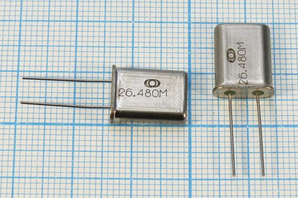 Кварцевый резонатор 26,48 МГц - 26480 HC49U 30 30/-10~60C РК367МД-8АС 3Г