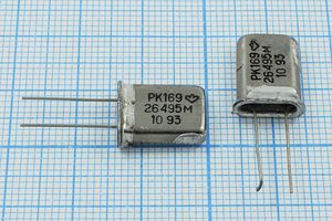 Кварцевый резонатор 26,495 МГц - 26495 HC18U РК169МД 3Г (РК169 26495М) Кварцевый резонатор 26,495 МГц - 26495 HC18U РК169МД 3Г (РК169 26495М)