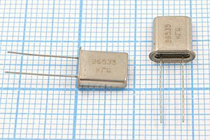 Кварцевый резонатор 26,535 МГц - 26535 HC45U S ХСР 1Г (26535 КГЦ)