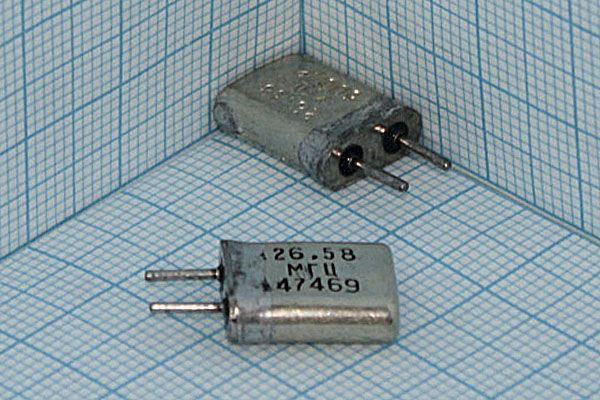 Кварцевый резонатор 26,58 МГц - 26580 HC25U РК169МА 3Г