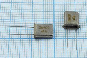 Кварцевый резонатор 26,6 МГц - 26600 HC45U ХСР 1Г