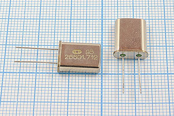 Кварцевый резонатор 26,601712 МГц - 26601,712 HC49U S 30 30/-10~60C РК367МД-8АС 1Г