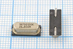 Кварцевый резонатор 26,8 МГц - 26800 SMD49S4 20 30 1Г (197S0120K 26,800M) Кварцевый резонатор 26,8 МГц - 26800 SMD49S4 20 30 1Г (197S0120K 26,800M)