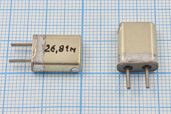 Кварцевый резонатор 26,81 МГц - 26810 HC25U МА 3Г