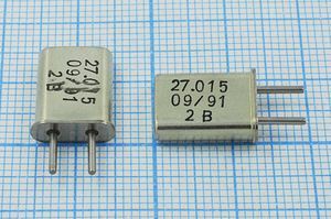 Кварцевый резонатор 27,015 МГц - 27015 HC50U 30 3Г