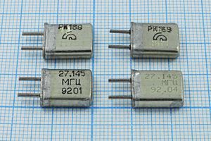 Кварцевый резонатор 27,145 МГц - 27145 HC25U РК169МА 3Г Кварцевый резонатор 27,145 МГц - 27145 HC25U РК169МА 3Г