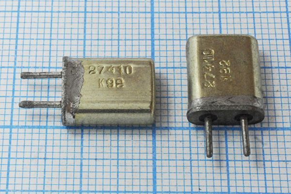 Кварцевый резонатор 27,41 МГц - 27410 HC25U МА 1Г (27410 К92)
