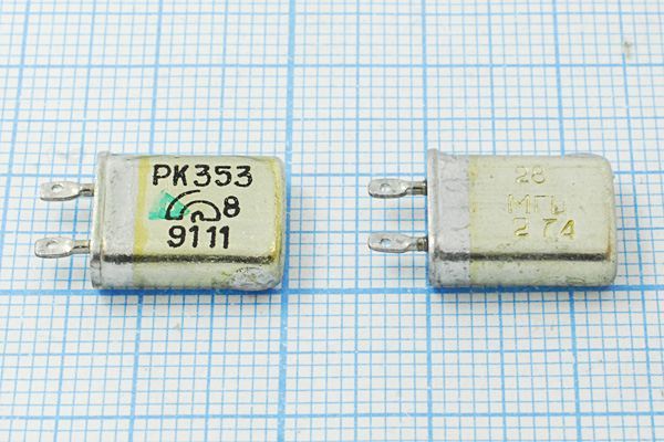 Кварцевый резонатор 28 МГц - 28000 МВ РК353МВ 3Г (28 МГЦ РК353)