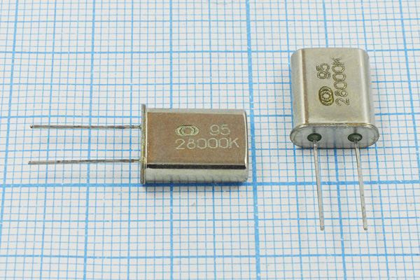 Кварцевый резонатор 28 МГц - 28000 HC49U S 30 30/-10~60C РК367-01МД-8АС 3Г