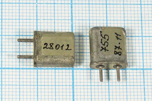 Кварцевый резонатор 28,012 МГц - 28012 HC25U МА 1Г (28012)