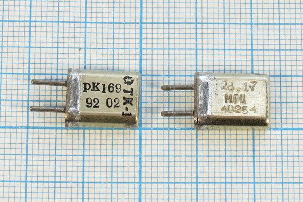 Кварцевый резонатор 28,175 МГц - 28175 HC25U РК169МА 3Г (28.17)