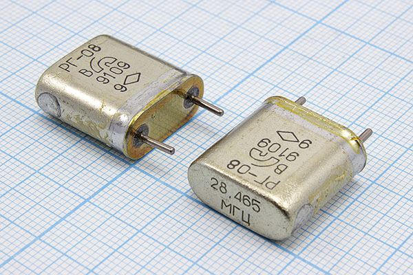 Кварцевый резонатор 28,465 МГц - 28465 HC6U РГ08БА 3Г