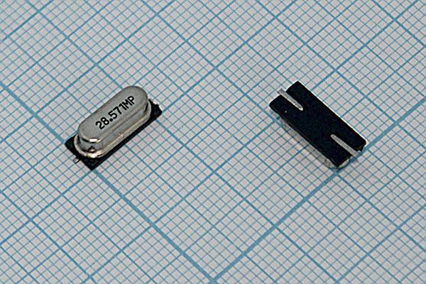 Кварцевый резонатор 28,571 МГц - 28571 SMD49S4 20 3Г