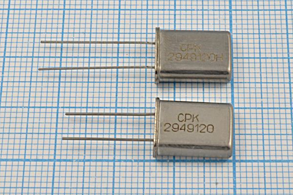 Кварцевый резонатор 29,4912 МГц - 29491,2 HC49U 12 50 /0~70C 3Г (CPK)