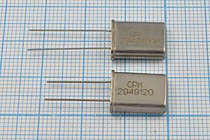 Кварцевый резонатор 29,4912 МГц - 29491,2 HC49U 12 50 /0~70C 3Г (CPK) Кварцевый резонатор 29,4912 МГц - 29491,2 HC49U 12 50 /0~70C 3Г (CPK)
