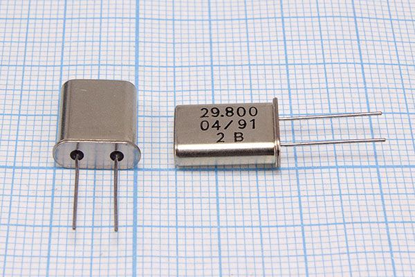 Кварцевый резонатор 29,8 МГц - 29800 HC49U S 3Г (2B)