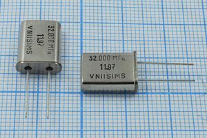 Кварцевый резонатор 32 МГц - 32000 HC49U S 20 30/-10~60C РПК01МД-7АС 3Г Кварцевый резонатор 32 МГц - 32000 HC49U S 20 30/-10~60C РПК01МД-7АС 3Г