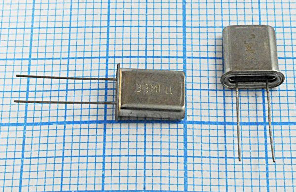 Кварцевый резонатор 33 МГц - 33000 HC45U S РК45[HC45U] ХСР 3Г (33МГц)