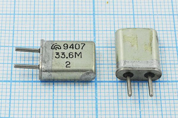 Кварцевый резонатор 33,6 МГц - 33600 HC25U МА 3Г