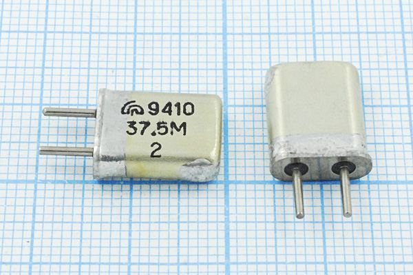 Кварцевый резонатор 37,5 МГц - 37500 HC25U МА 3Г (37.5М)