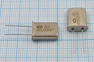 Кварцевый резонатор 40 МГц - 40000 HC49U S 15 РК374МД 3Г