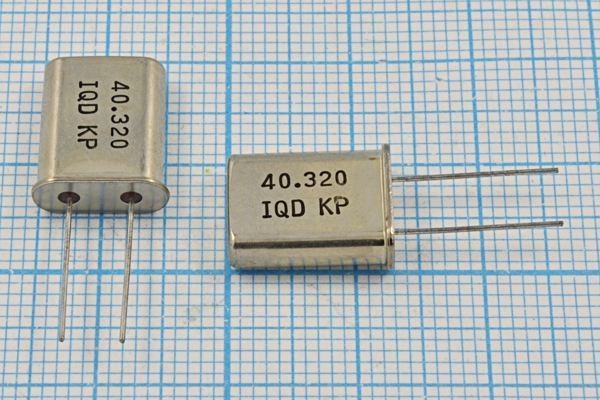 Кварцевый резонатор 40,32 МГц - 40320 HC49U 12 HC49 3Г (IQD)