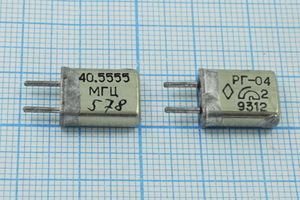 Кварцевый резонатор 40,5555 МГц - 40555,5 HC25U РГ04МА 3Г Кварцевый резонатор 40,5555 МГц - 40555,5 HC25U РГ04МА 3Г