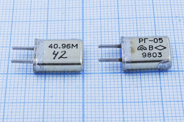 Кварцевый резонатор 40,96 МГц - 40960 HC25U РГ05МА 3Г