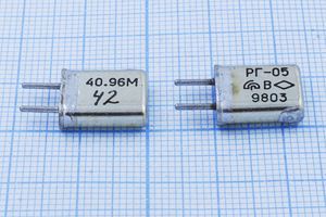 Кварцевый резонатор 40,96 МГц - 40960 HC25U РГ05МА 3Г Кварцевый резонатор 40,96 МГц - 40960 HC25U РГ05МА 3Г