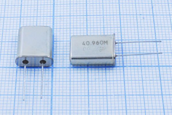 Кварцевый резонатор 40,96 МГц - 40960 HC49U РК374МД 3Г
