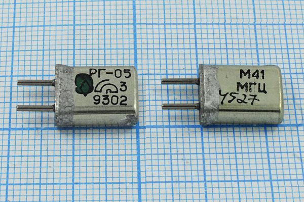 Кварцевый резонатор 41 МГц - 41000 HC25U РГ05МА 3Г (М41МГЦ)