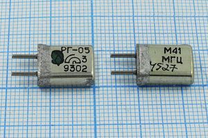 Кварцевый резонатор 41 МГц - 41000 HC25U РГ05МА 3Г (М41МГЦ) Кварцевый резонатор 41 МГц - 41000 HC25U РГ05МА 3Г (М41МГЦ)