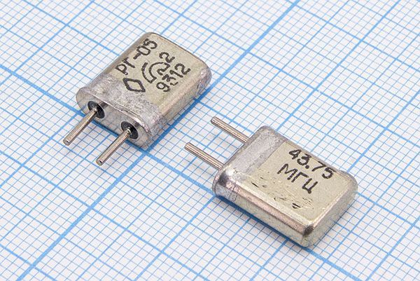 Кварцевый резонатор 43,75 МГц - 43750 HC25U РГ05МА 3Г