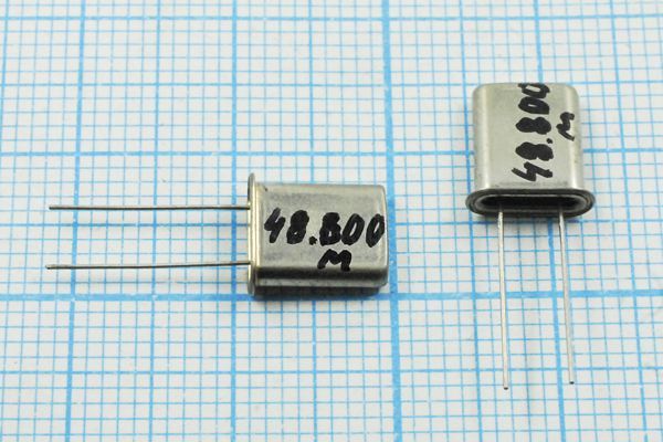 Кварцевый резонатор 48,8 МГц - 48800 HC45U 3Г ХСР
