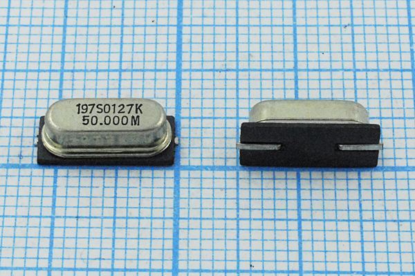 Кварцевый резонатор 50 МГц - 50000 SMD49S4 12 3Г (197S0127K 50.000M)