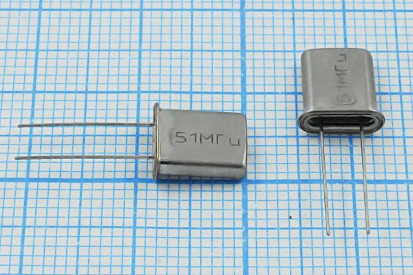Кварцевый резонатор 51 МГц - 51000 HC45U РК45[HC45U] ХСР 3Г