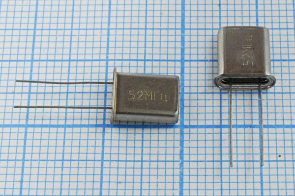 Кварцевый резонатор 52 МГц - 52000 HC45U S 50 РК45[HC45U] ХСР 3Г