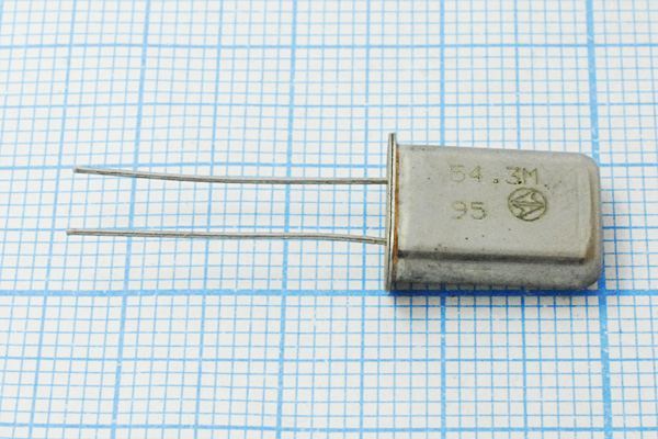 Кварцевый резонатор 54,3 МГц - 54300 HC49U РК374МД 3Г