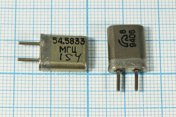 Кварцевый резонатор 54,5833 МГц - 54583,3 HC25U 5Г (54.5833МГц)