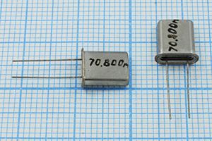Кварцевый резонатор 70,8 МГц - 70800 HC45U S РК45[HC45U] ХСР 3Г