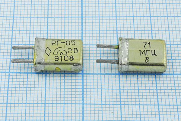 Кварцевый резонатор 71 МГц - 71000 HC25U РГ05МА 5Г
