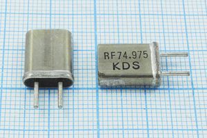 Кварцевый резонатор 74,975 МГц - 74975 HC25U HC-50U[KDS] (RF74.975 KDS)