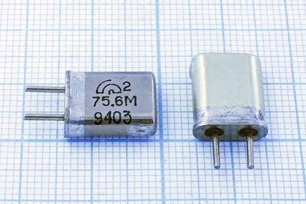 Кварцевый резонатор 75,6 МГц - 75600 HC25U МА 5Г